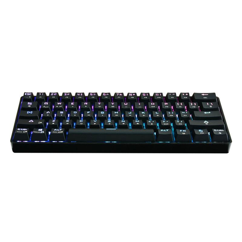 Wireless Bluetooth mechanical keyboard with dual-mode charging, compact design, Thunder Wolf brand.