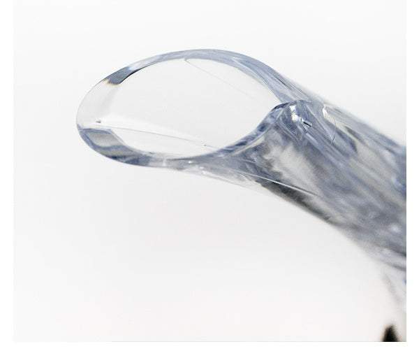 Acrylic wine aerator with sleek design for enhancing wine aromas and flavors.