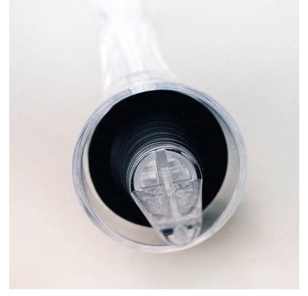 Wine aerator kitchen gadget close-up view.