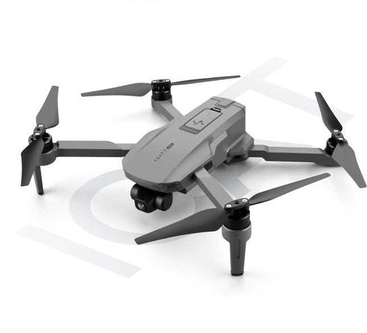 Folding GPS drone with HD camera and stabilizing gimbal, suitable for youth, compact design.