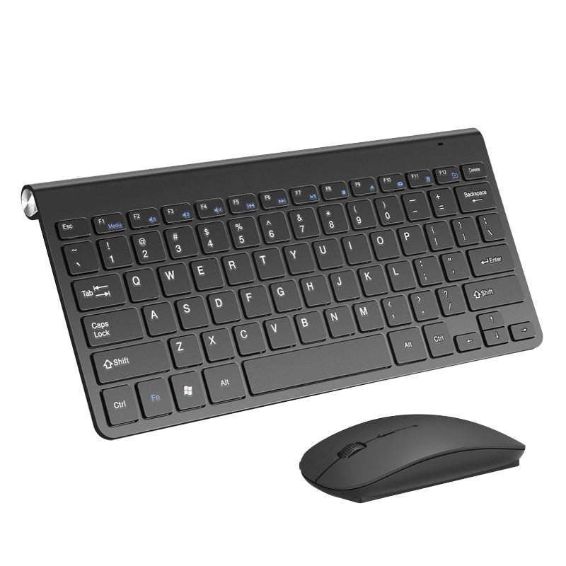 Wireless keyboard and mouse combo set for home office and gaming.