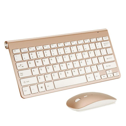 2.4G wireless keyboard and mouse combo set with 1200dpi optical resolution, USB interface, ABS material, ideal for home, office, and gaming use.