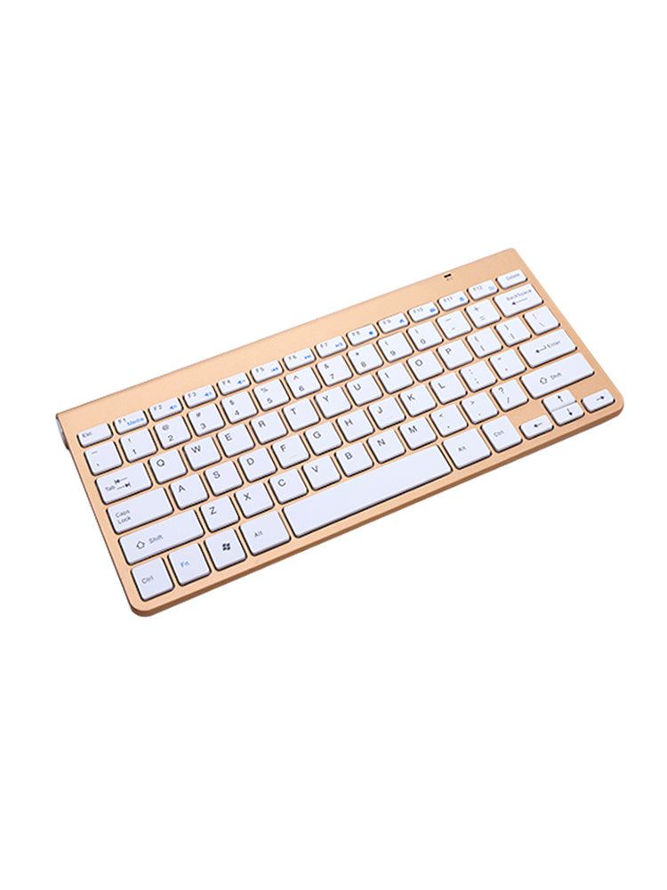 Wireless keyboard made of ABS plastic for home and office use with multimedia keys.