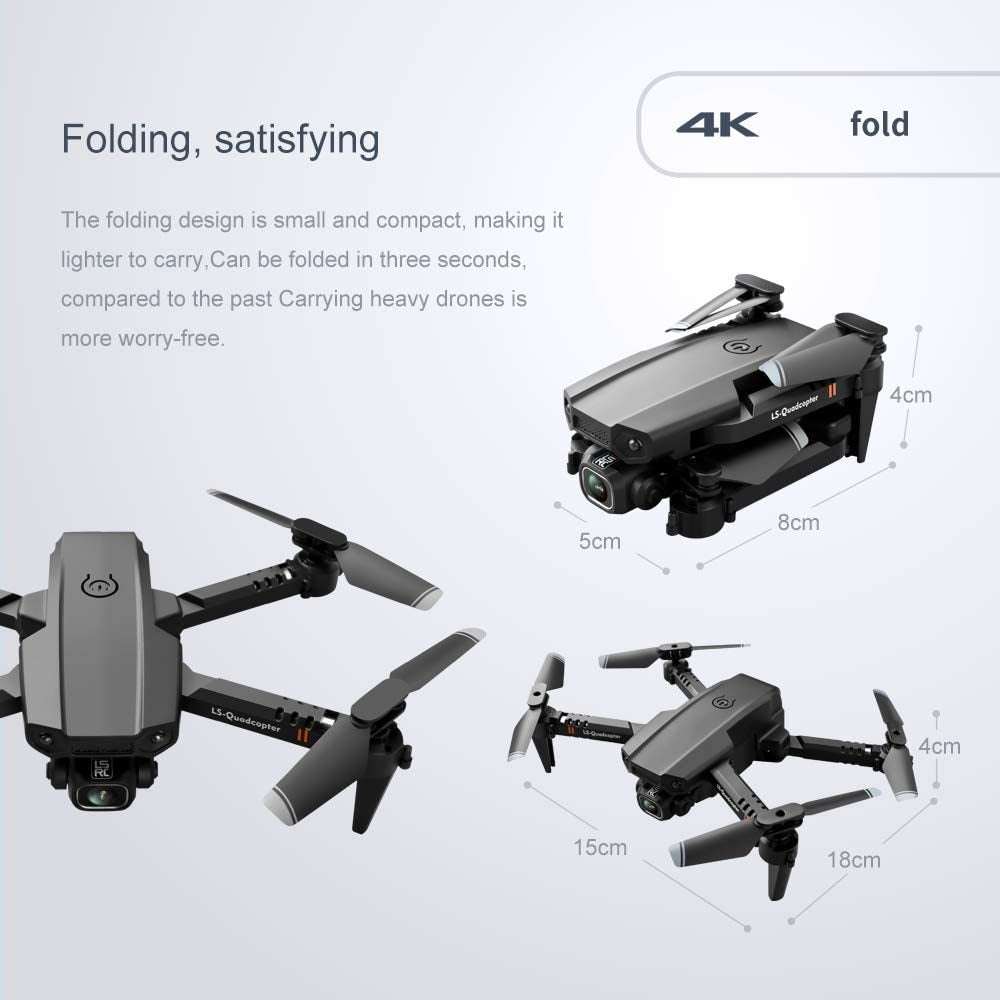 Mini Drone High-definition Aerial Photography Quadcopter with Dual Cameras, Black